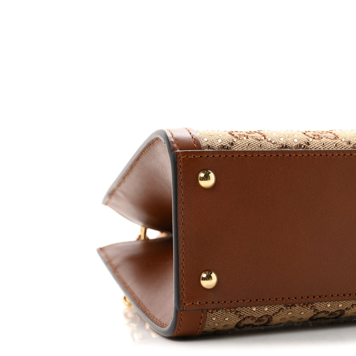 Mini Calfskin Canvas Tote Bag