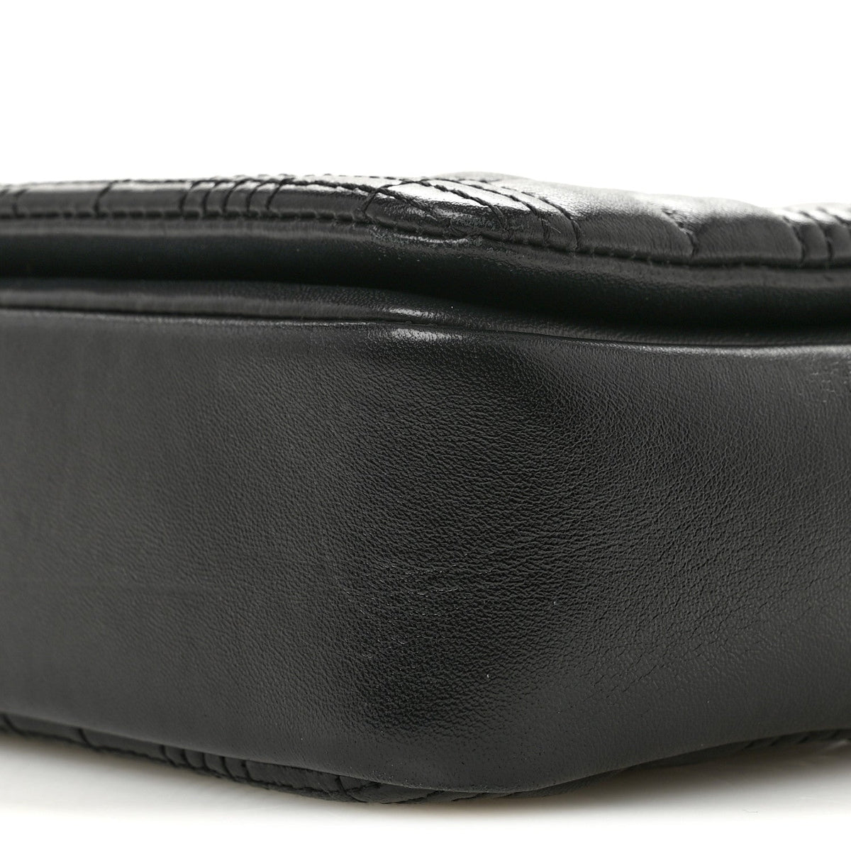 Small Quilted Lambskin Handbag - Black