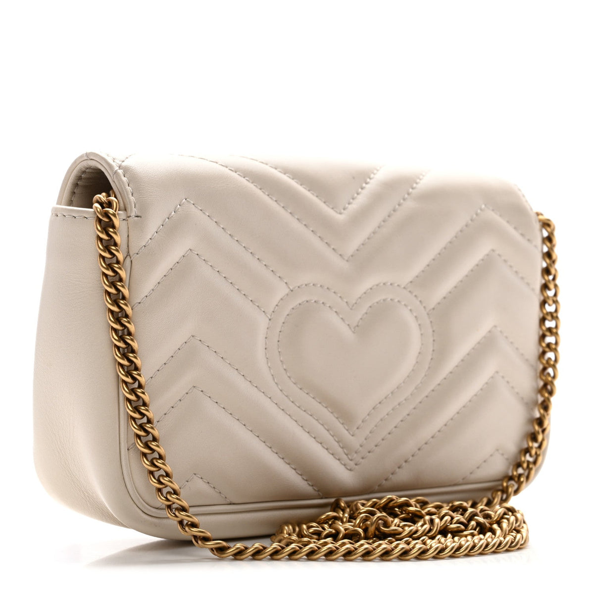 Mini Calfskin Shoulder Bag - White
