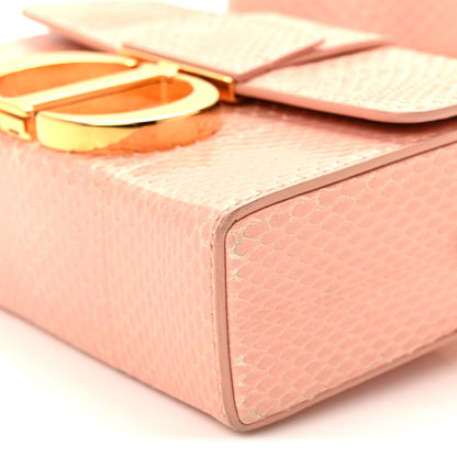 Snakeskin 30 Montaigne Box Bag Rose Clai Handbag
