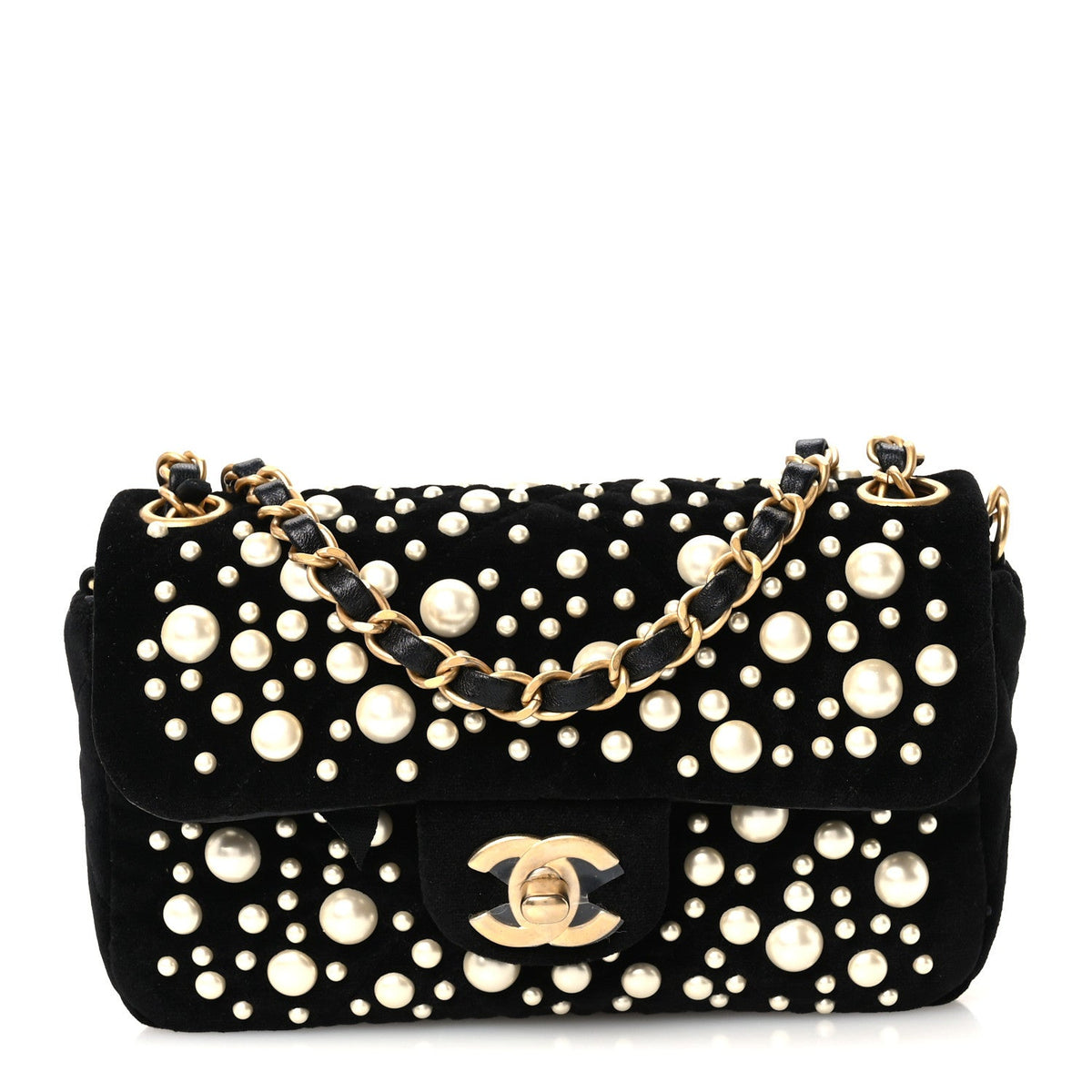 Mini Flap Shoulder Bag - Black