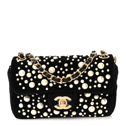 Mini Flap Shoulder Bag - Black