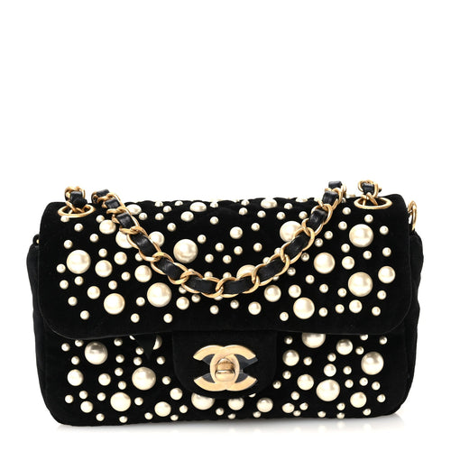 Mini Flap Shoulder Bag - Black