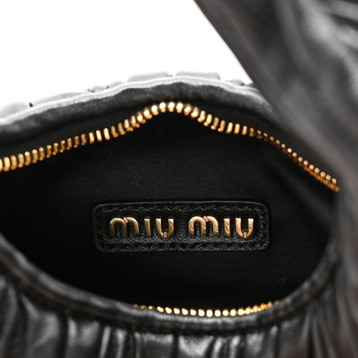 Mini Nappa Hobo Bag - Black