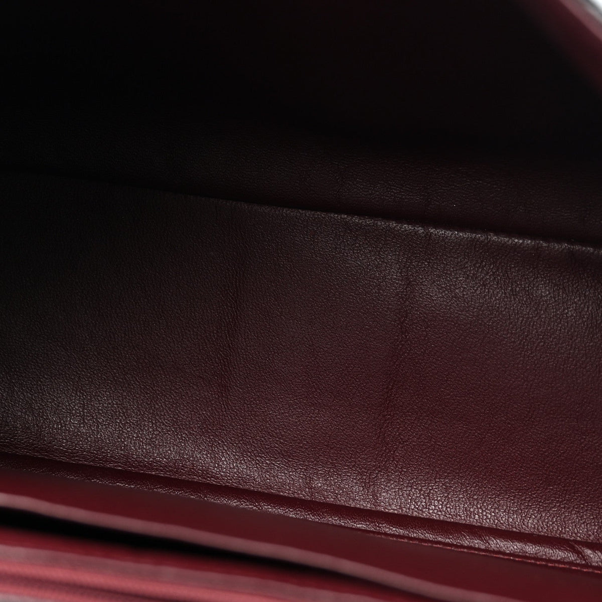 Quilted Lambskin Flap Shoulder Bag - Black