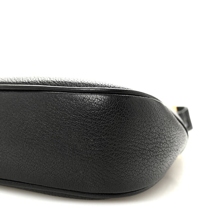Small Goatskin Shoulder Bag - Black