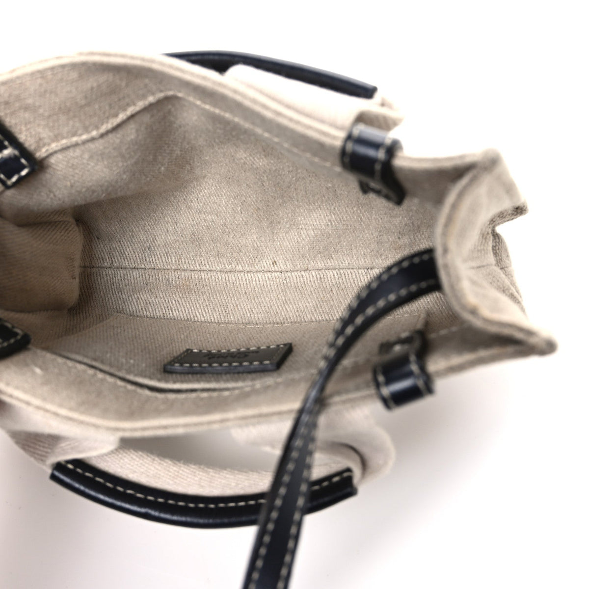 Mini Calfskin Tote Bag - White