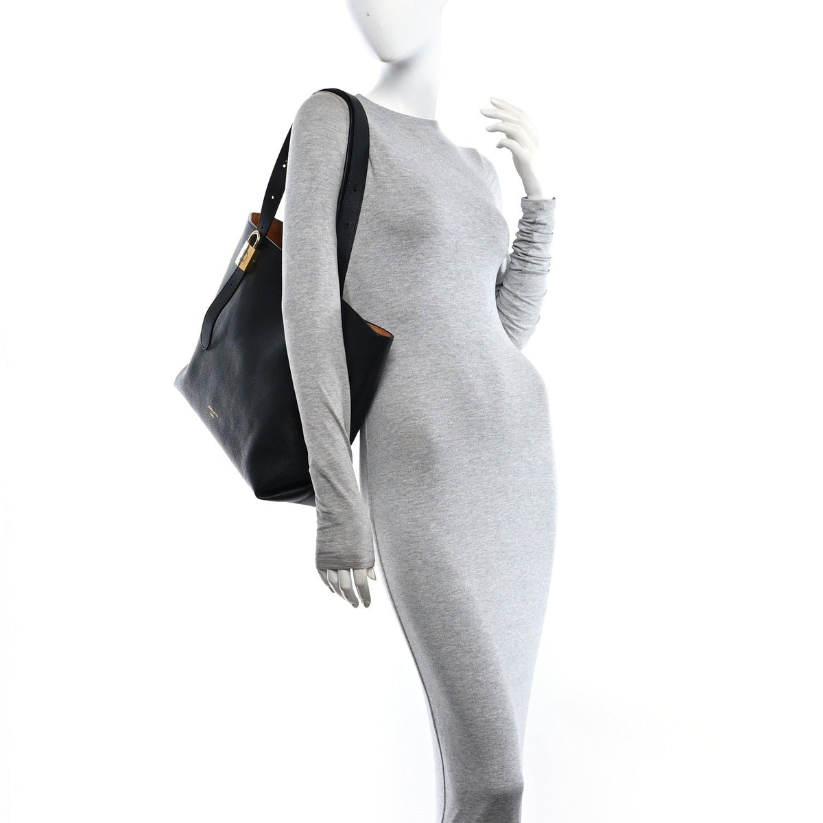 Calfskin Handbag - Black