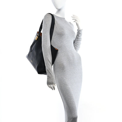 Calfskin Handbag - Black