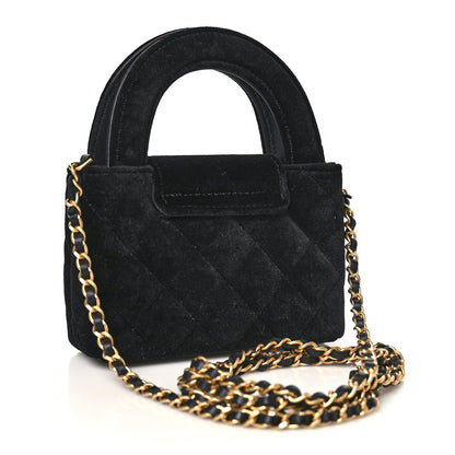 Mini Quilted Handbag - Black