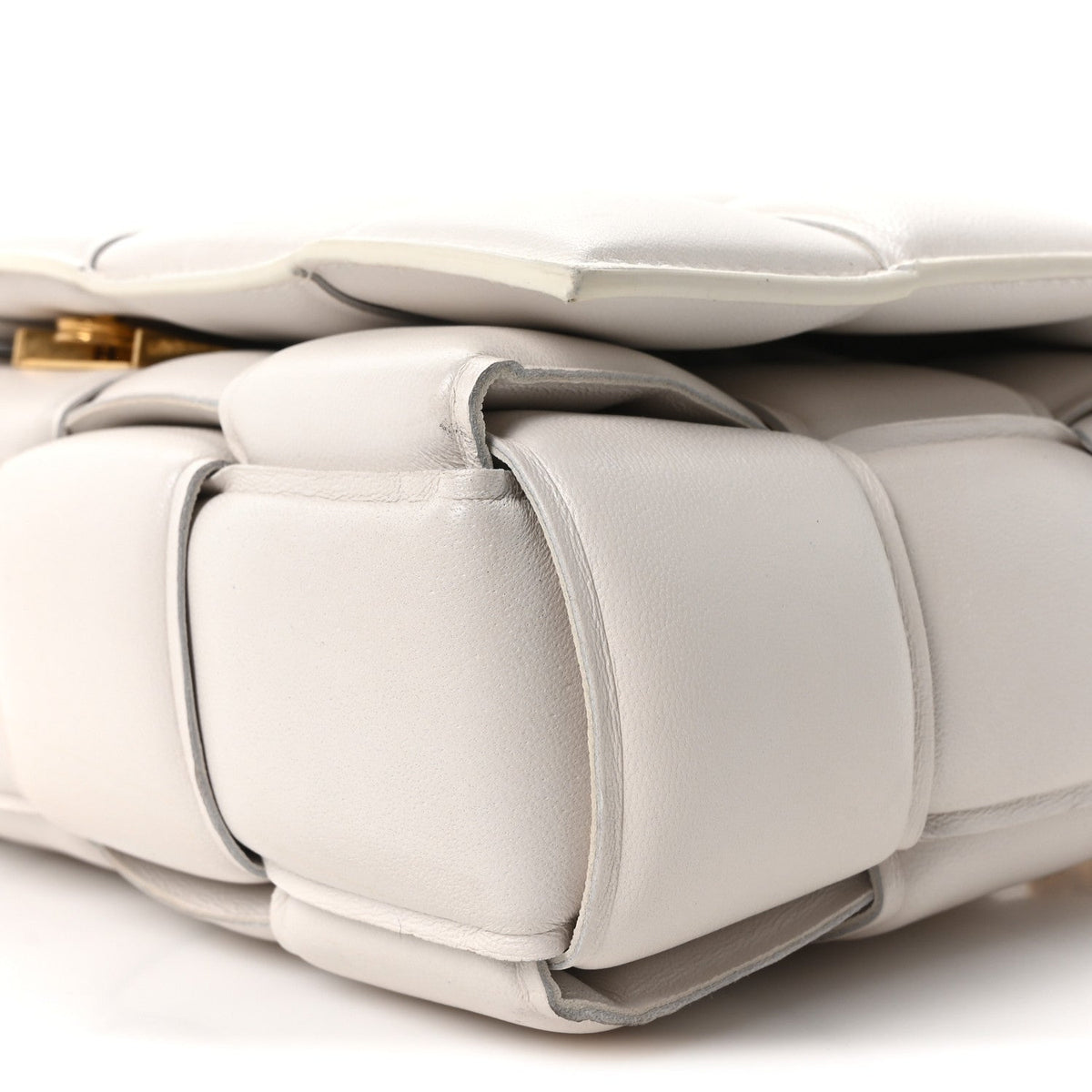 Maxi Lambskin Crossbody Bag - White