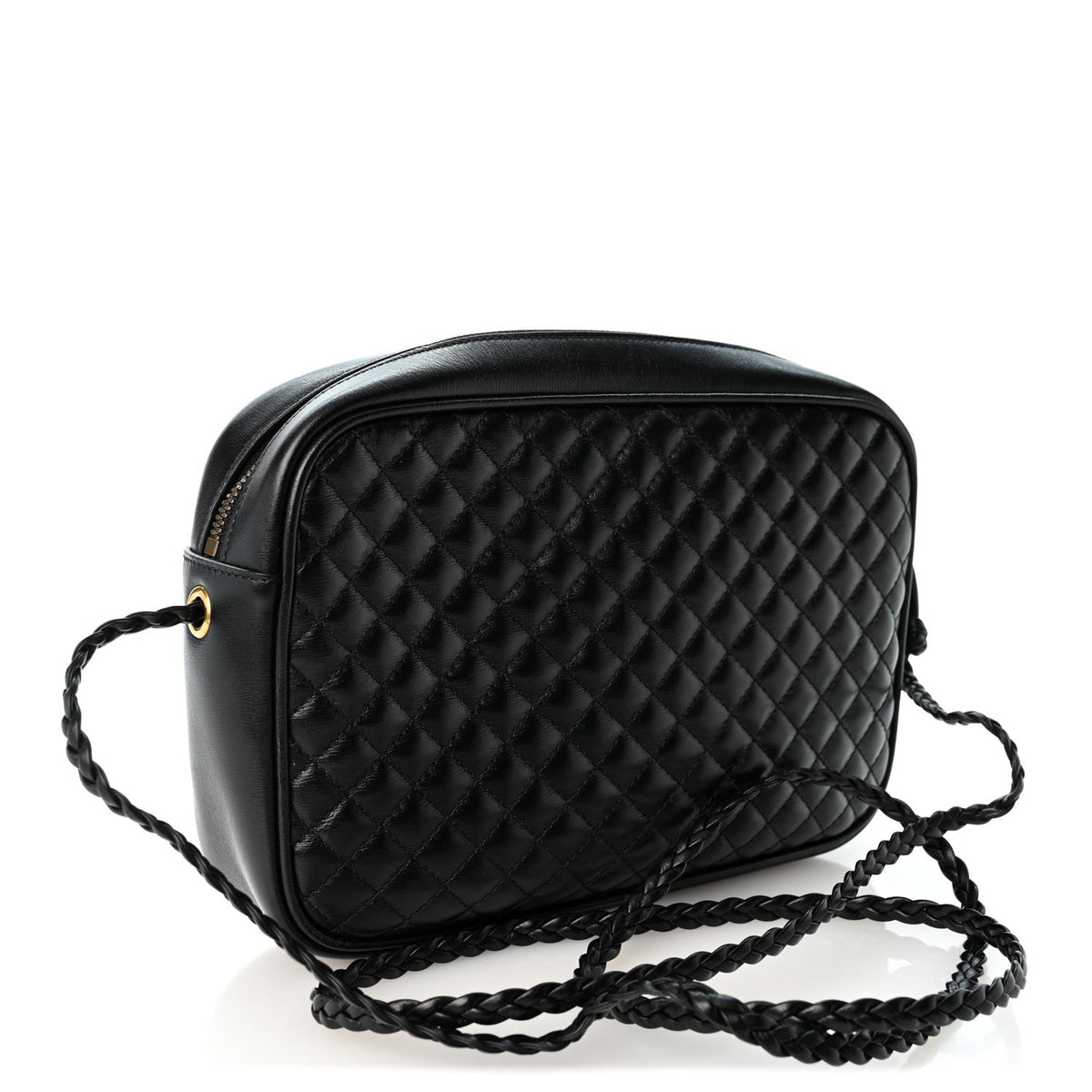 Small Calfskin Shoulder Bag - Black
