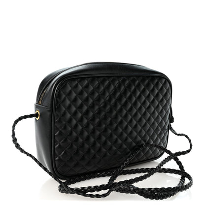 Small Calfskin Shoulder Bag - Black
