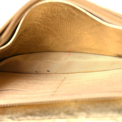 Quilted Calfskin Wallet Bag - Gold