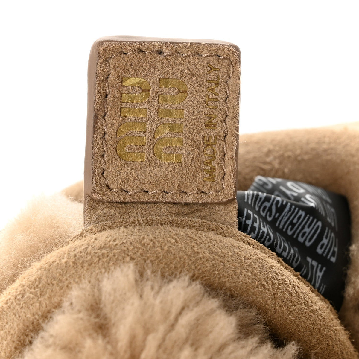 Mini Suede Shearling Hobo Bag