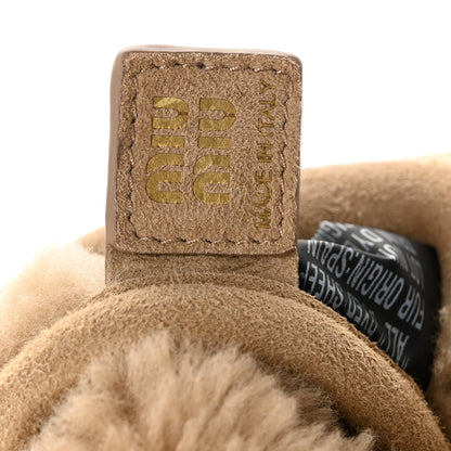 Mini Suede Shearling Hobo Bag