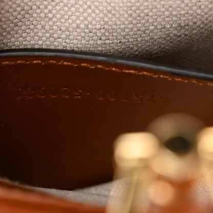 Mini Calfskin Canvas Hobo Bag