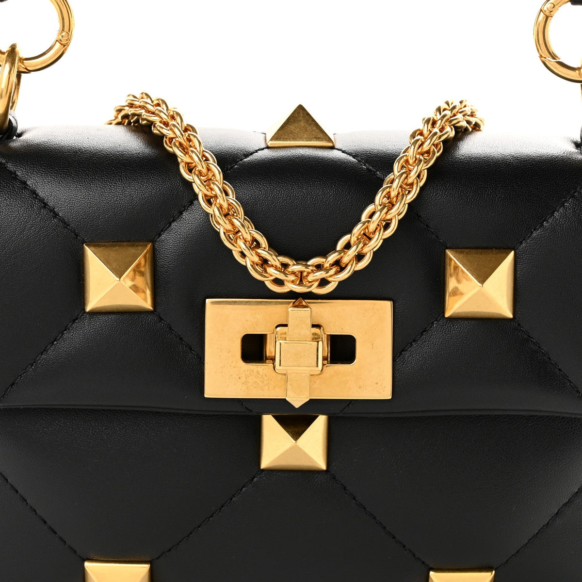 Small Nappa Shoulder Bag - Black