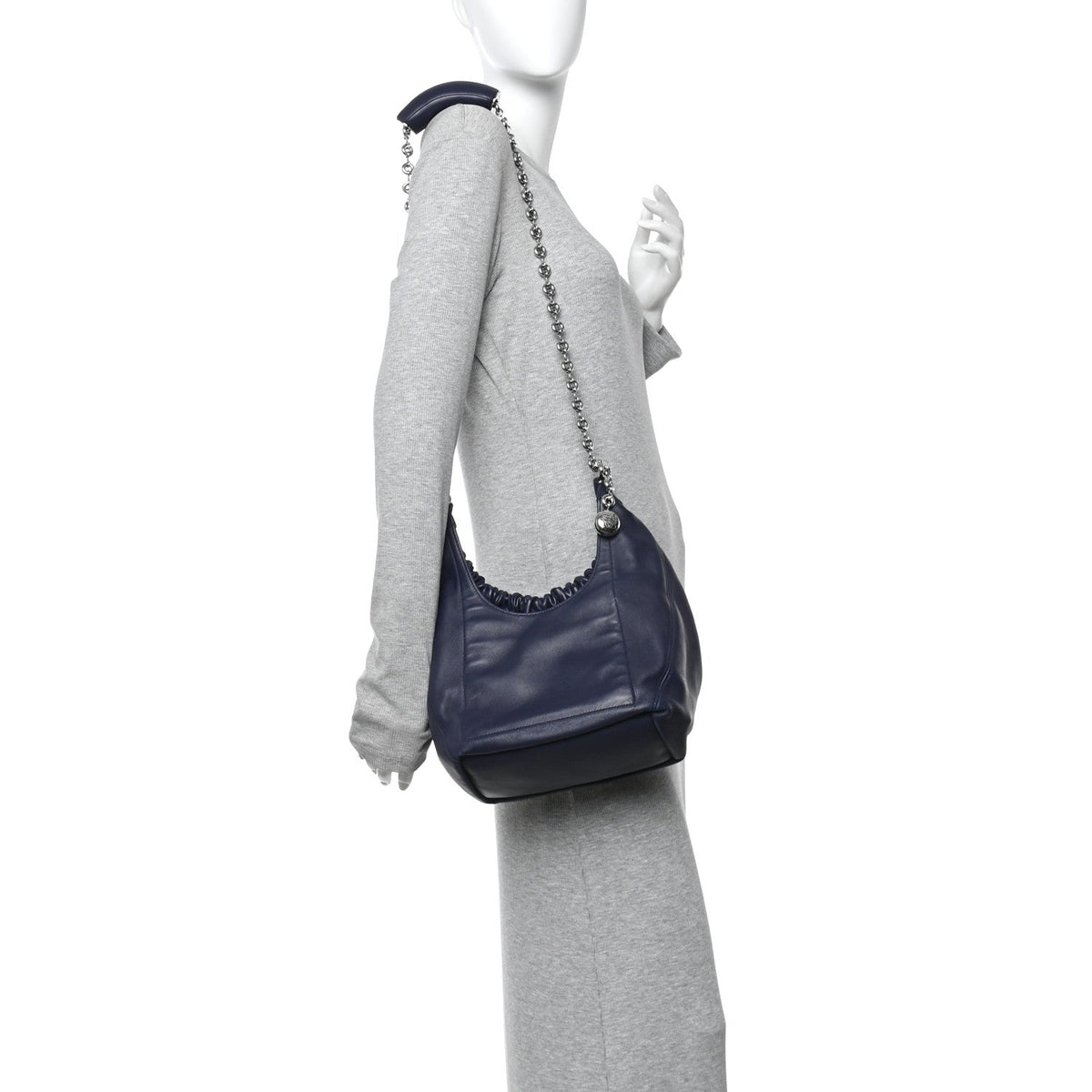 Small Nappa Handbag - Blue