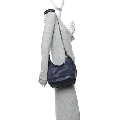 Small Nappa Handbag - Blue