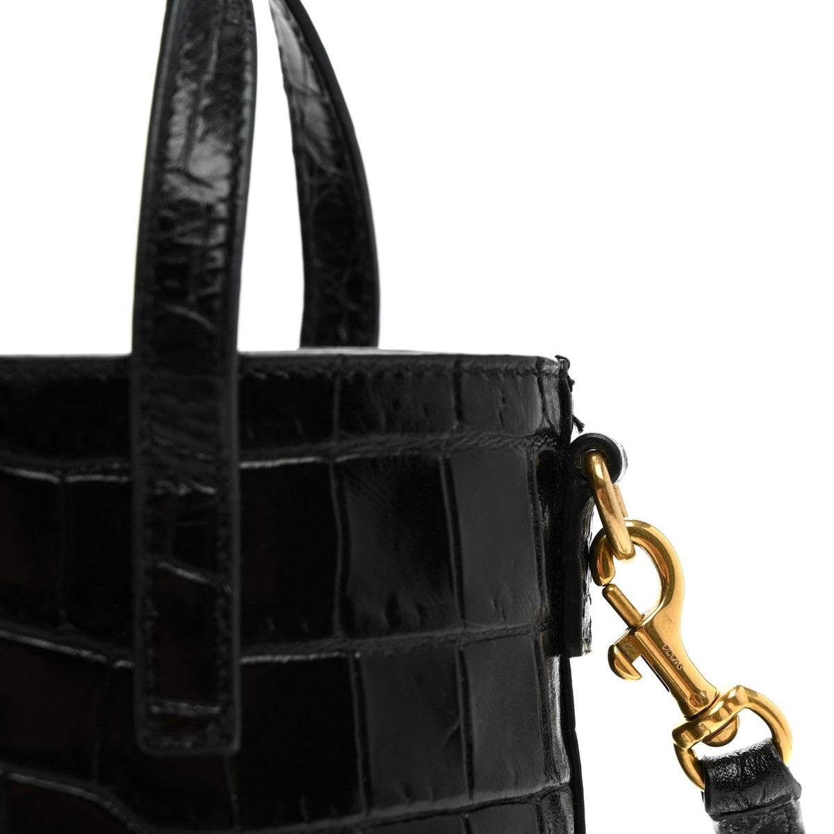 Mini Calfskin Tote Bag - Black