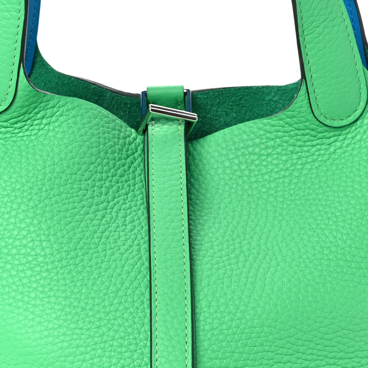Taurillon Clemence Swift Eclat Picotin L Handbag