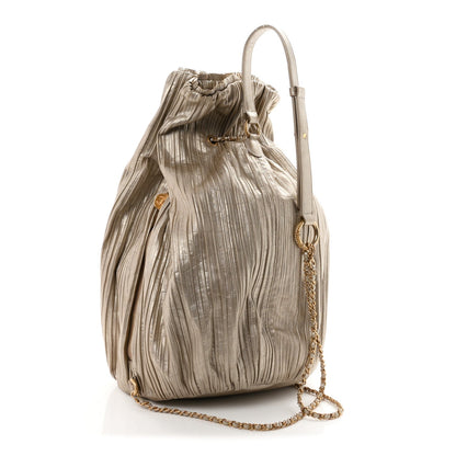 Small Calfskin Backpack - Gold