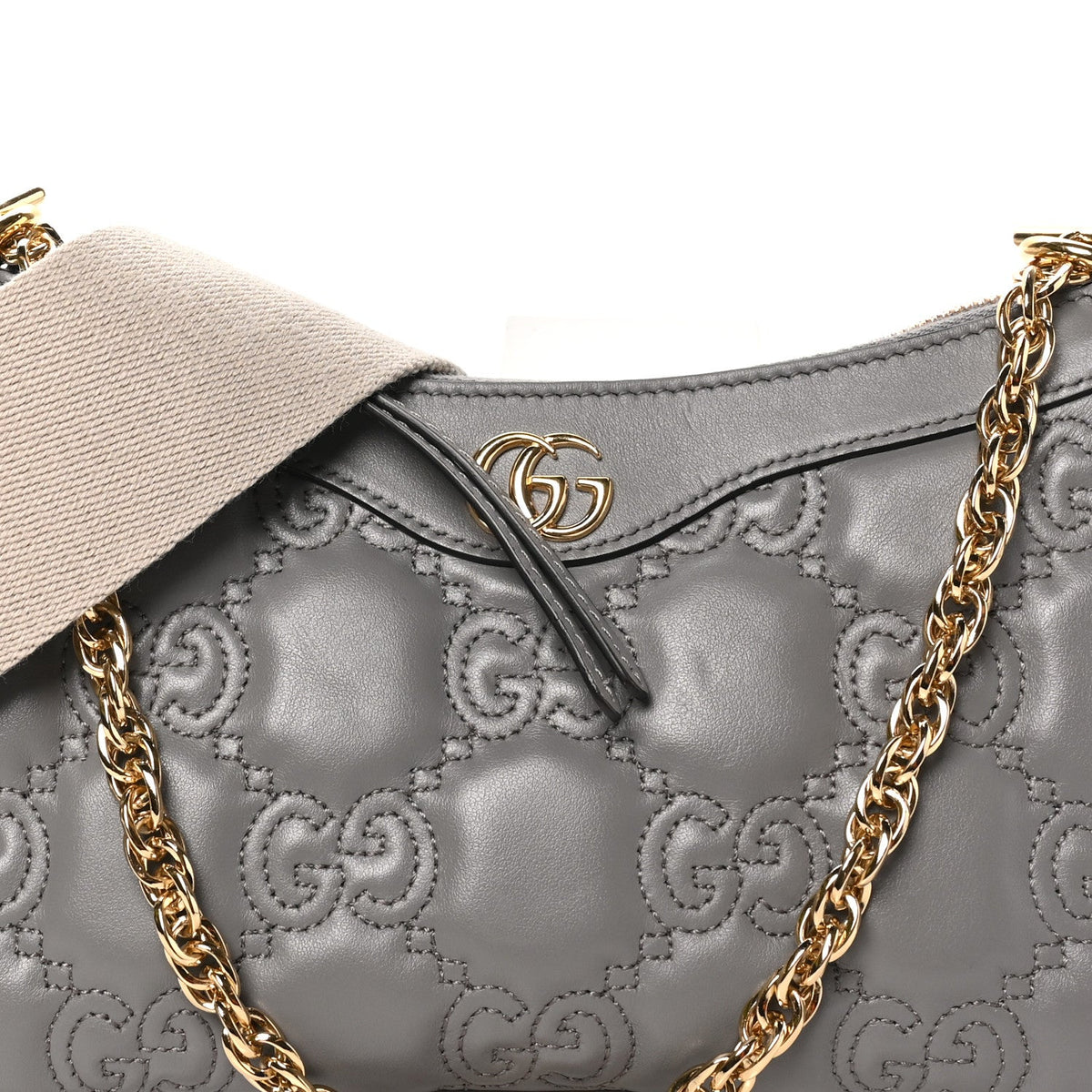Calfskin Handbag - Grey