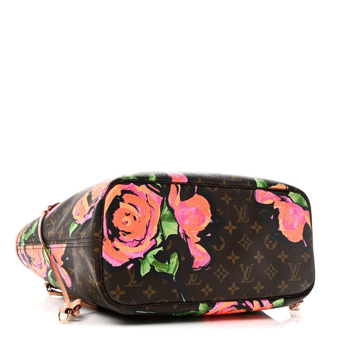 Monogram Roses Neverfull Mm Handbag