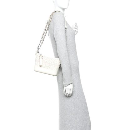 Small Calfskin Hobo Bag - White