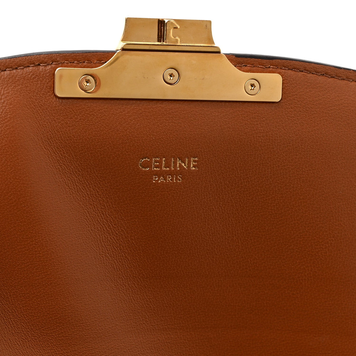 Calfskin Canvas Handbag - Tan