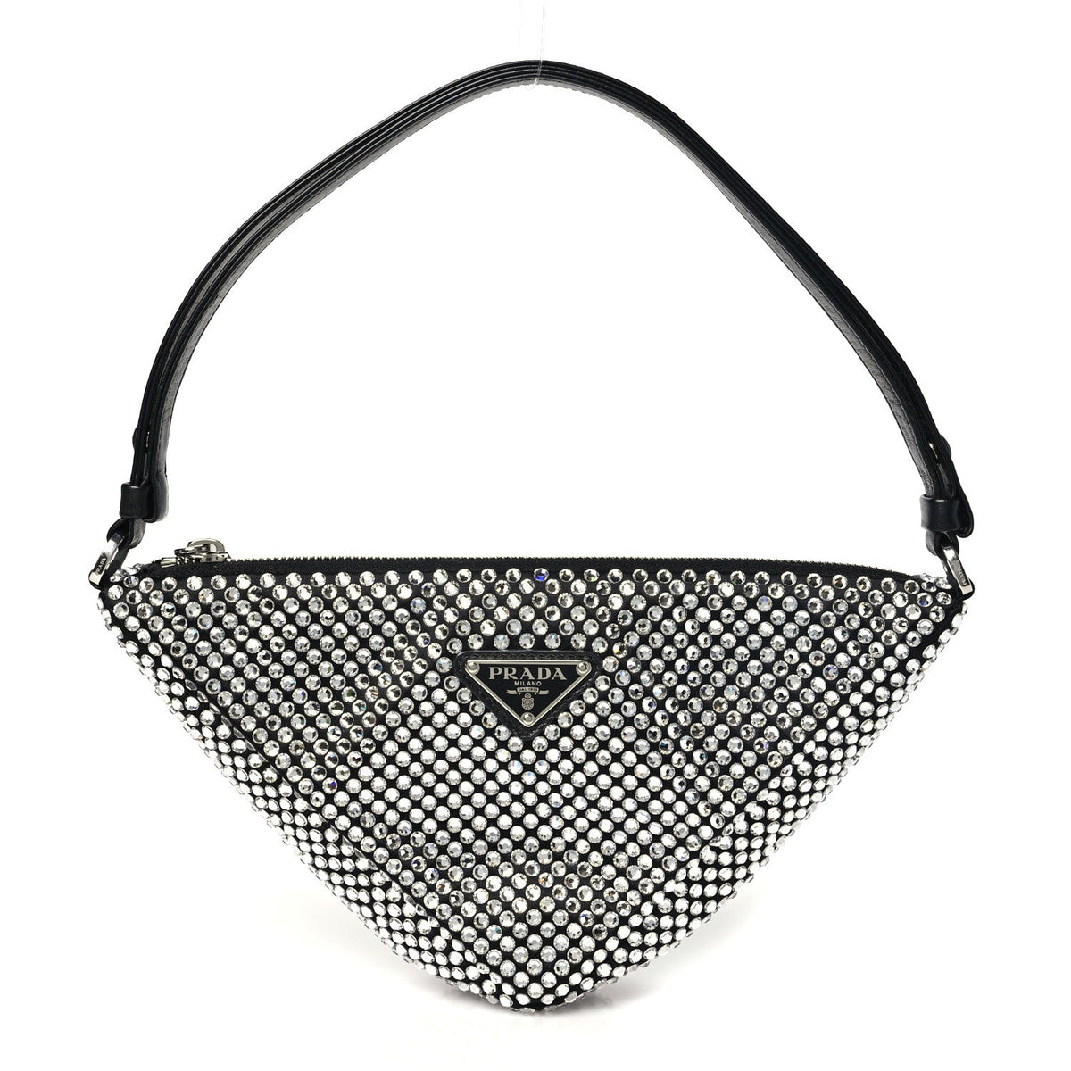 Satin Crystal Triangle Pouch Cristal Pouch