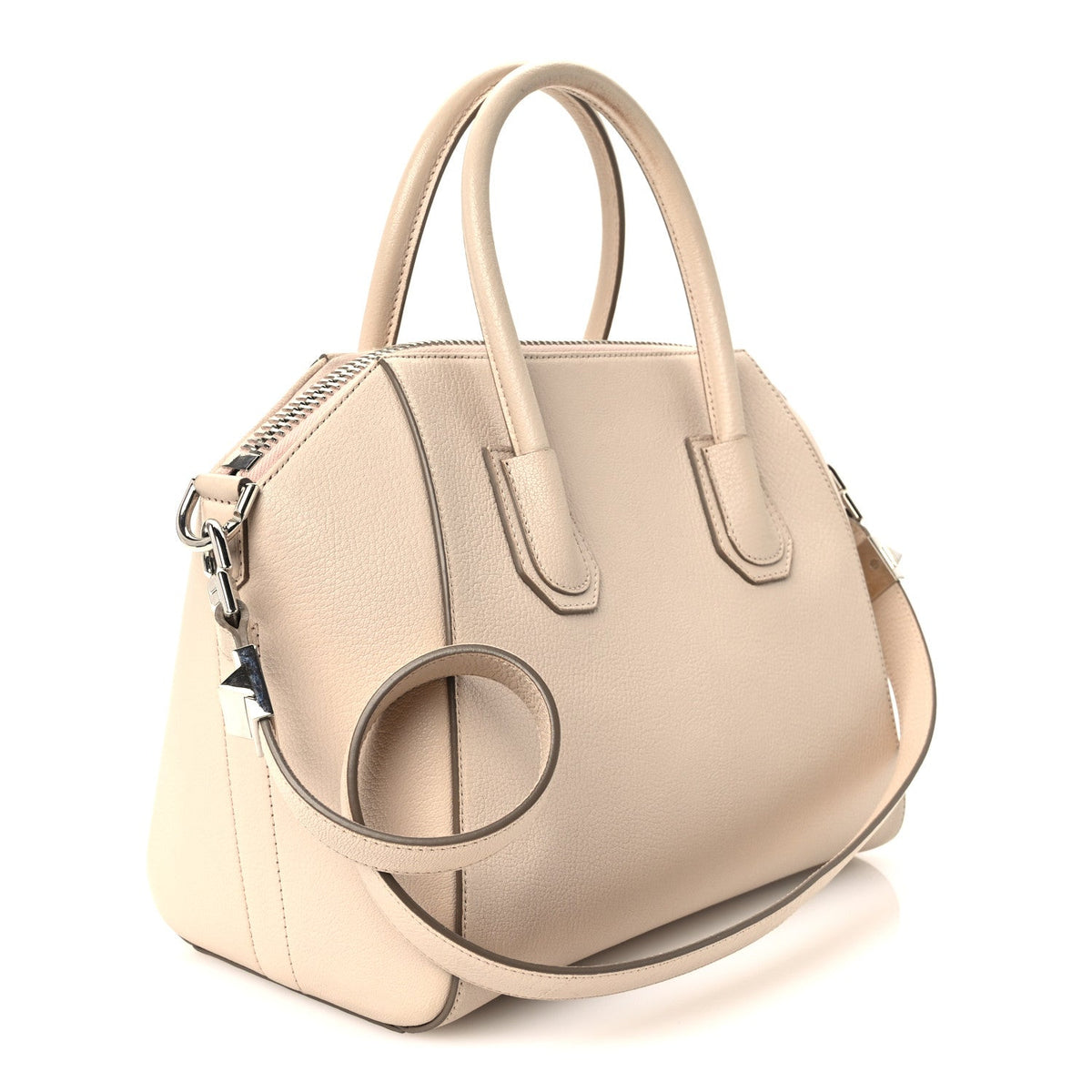 Small Goatskin Handbag - Beige