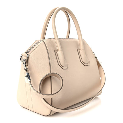 Small Goatskin Handbag - Beige