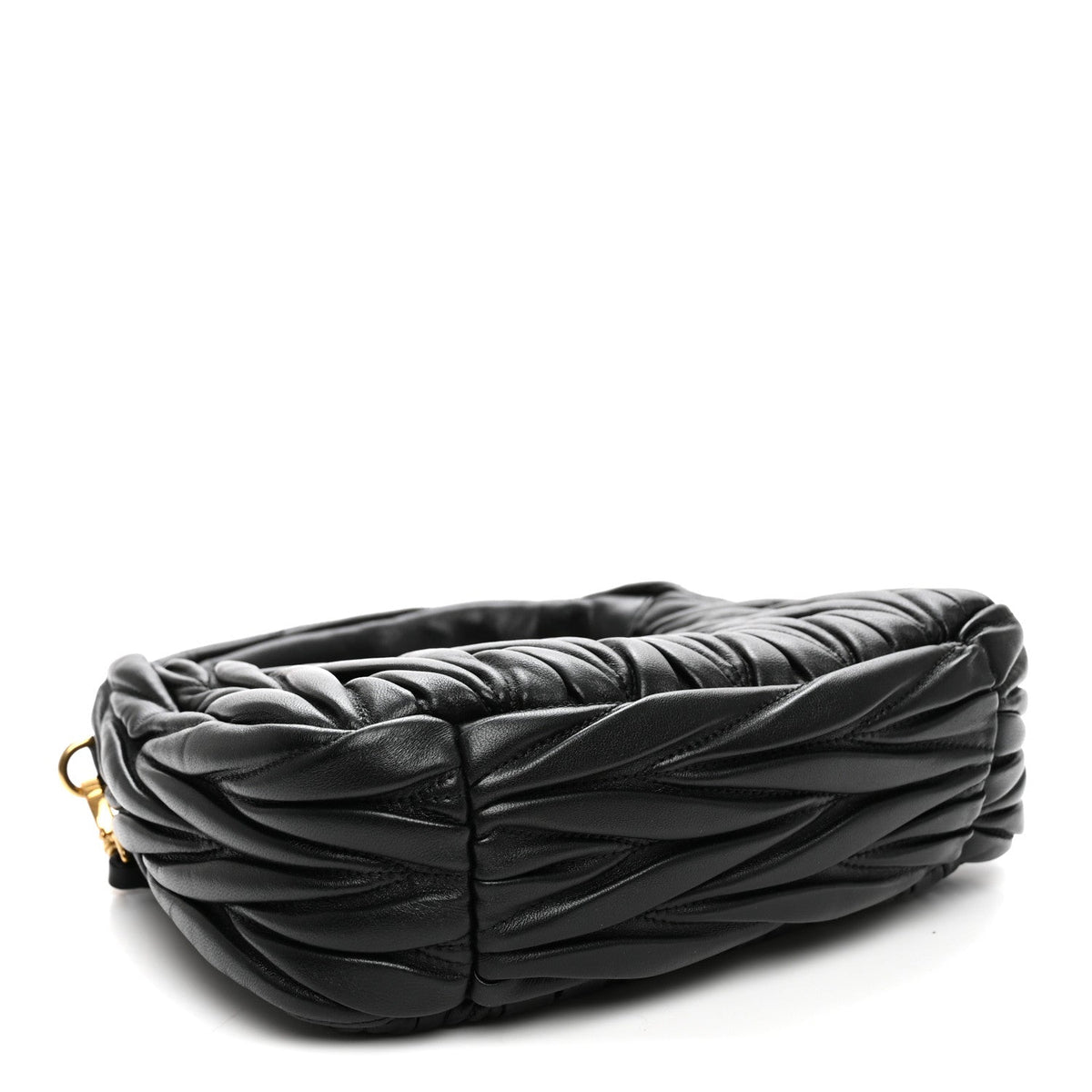 Small Nappa Hobo Bag - Black