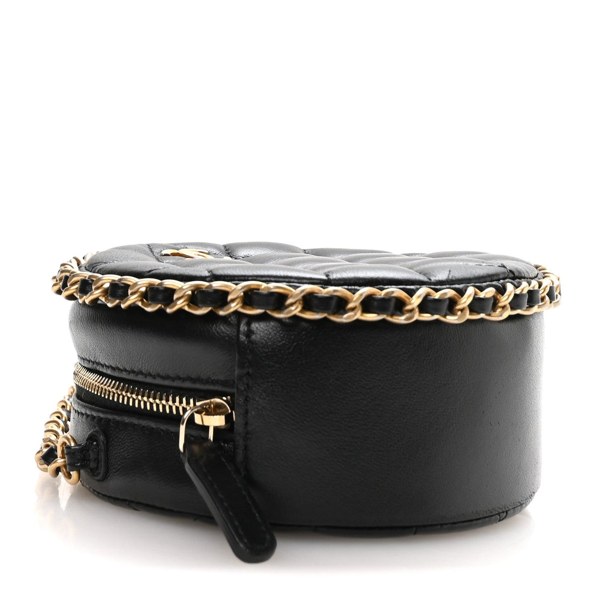 Quilted Lambskin Clutch Bag - Black