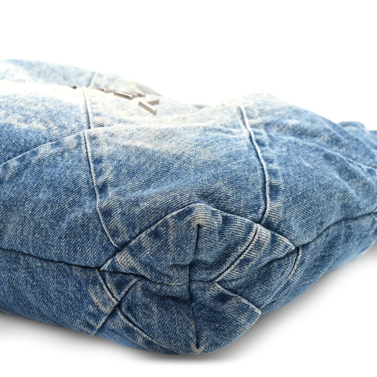 Small Quilted Handbag - Blue
