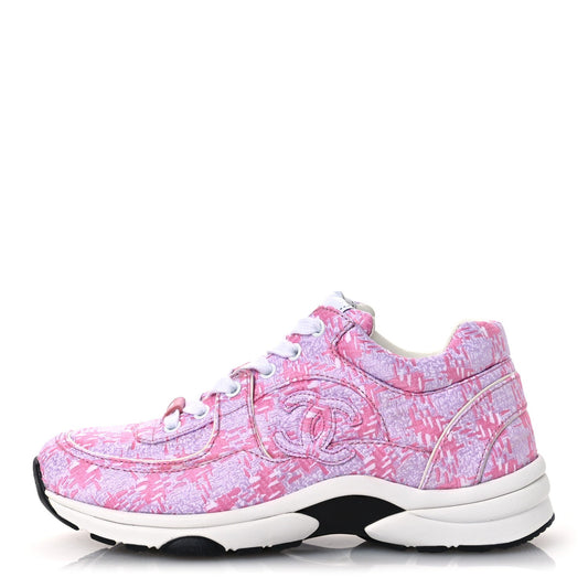 Tweed CC Sneakers Pink