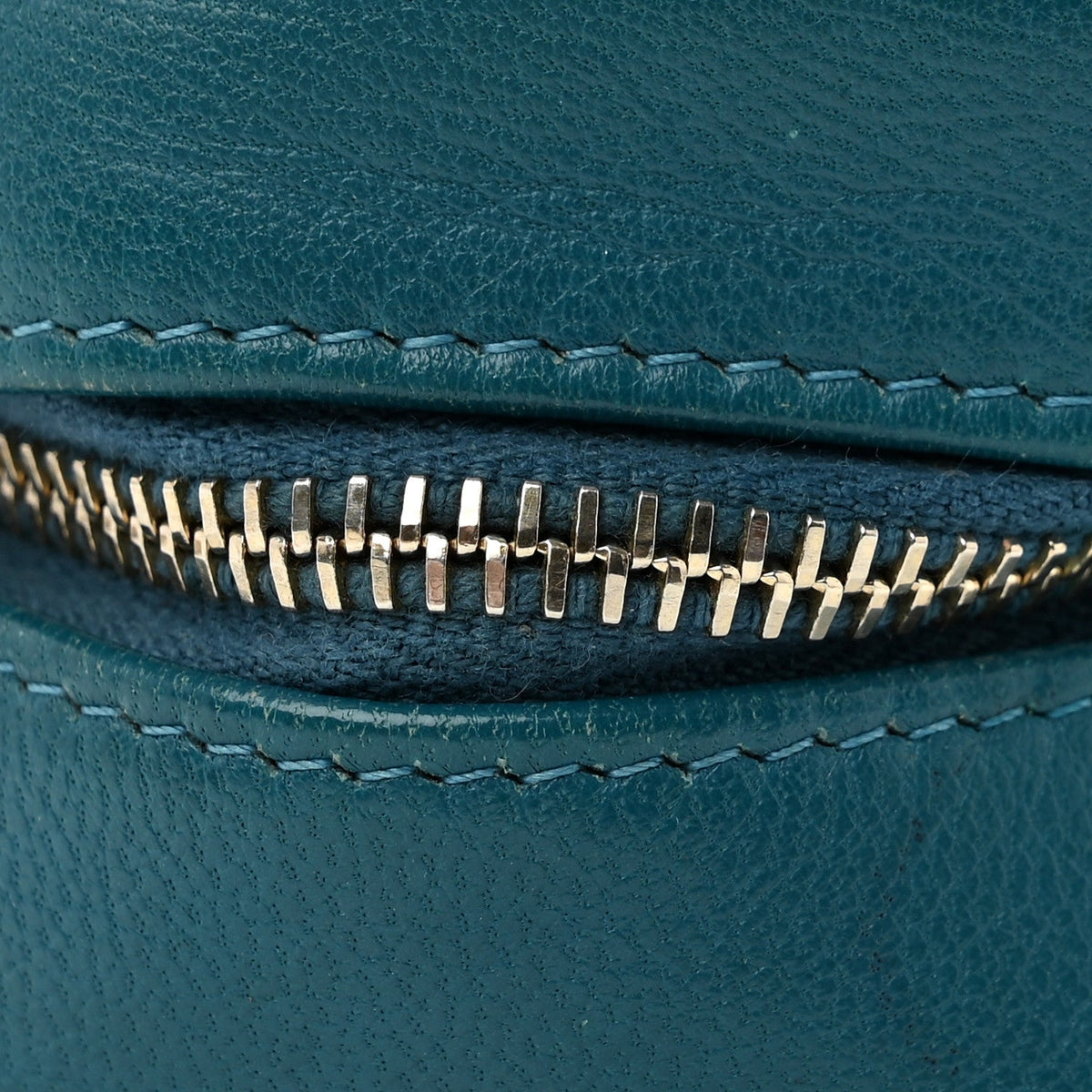 Quilted Goatskin Clutch Bag - Blue