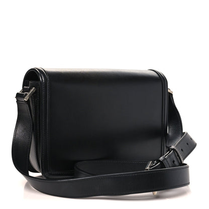 Medium Calfskin Satchel Bag - Black