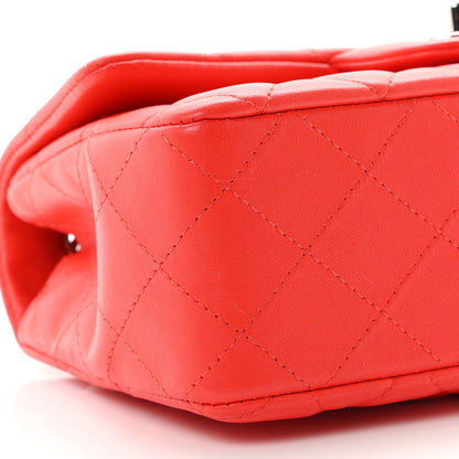 Mini Quilted Lambskin Flap Shoulder Bag - Tan
