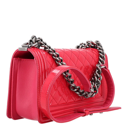 Medium Quilted Calfskin Flap Shoulder Bag - Pink