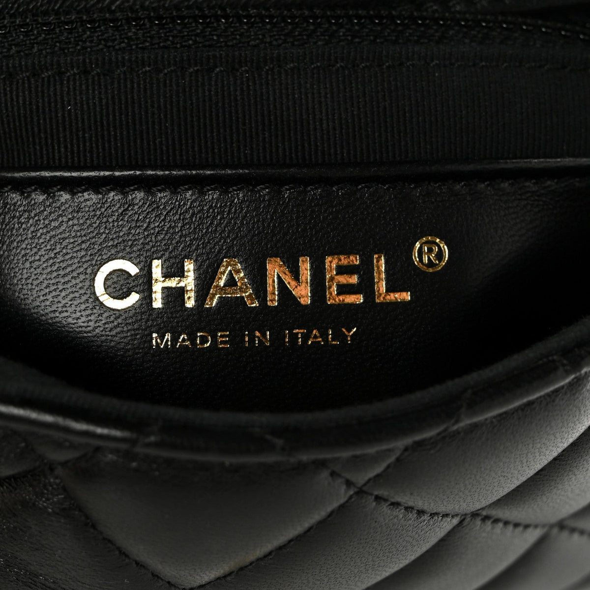 Mini Quilted Lambskin Flap Shoulder Bag - Black