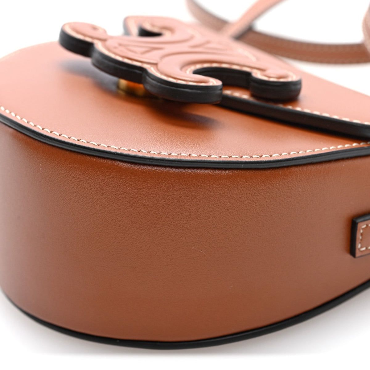 Mini Calfskin Crossbody Bag - Tan
