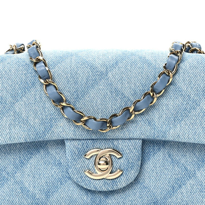 Mini Quilted Flap Shoulder Bag - Tan
