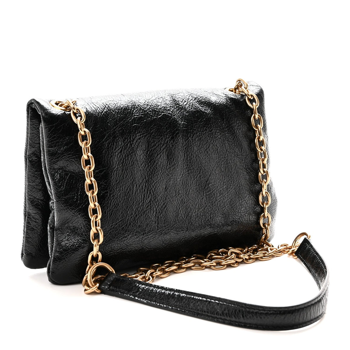 Medium Calfskin Shoulder Bag - Black