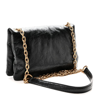 Medium Calfskin Shoulder Bag - Black