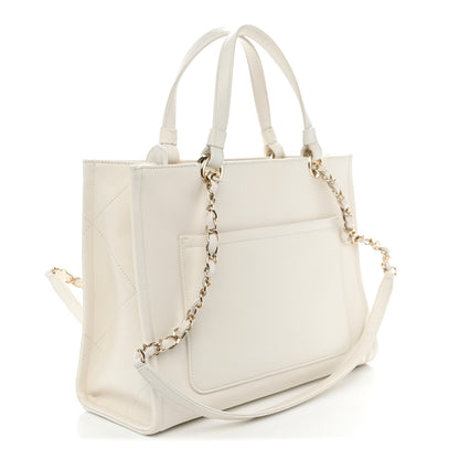 Calfskin Tote Bag - White