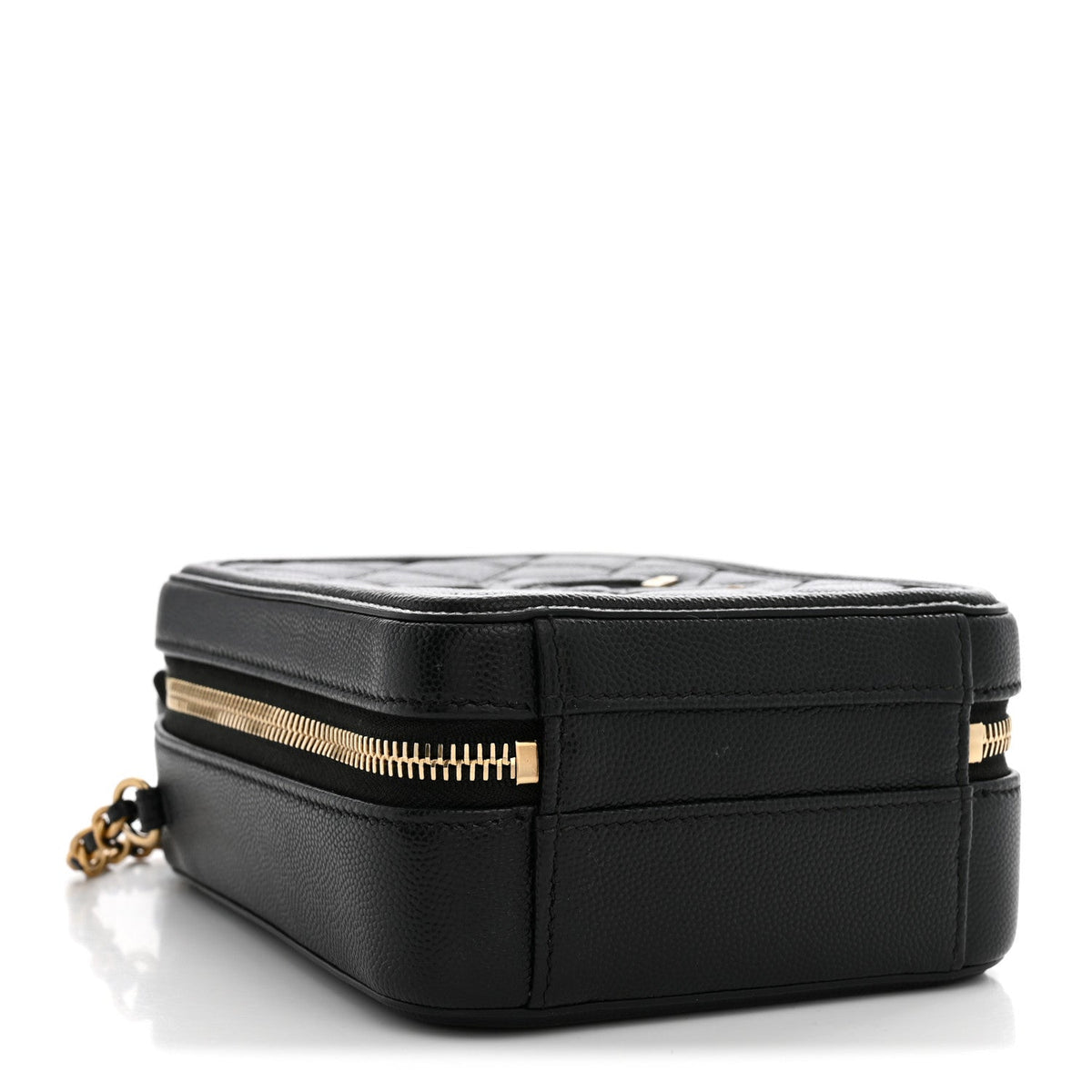 Quilted Caviar Handbag - Black