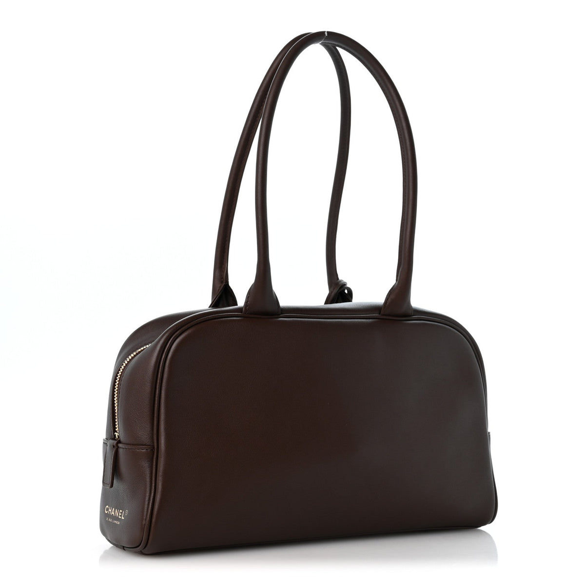Large Calfskin Handbag - Brown